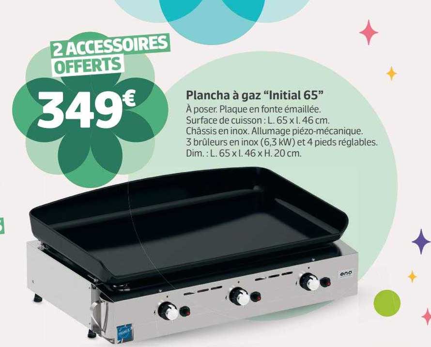 plancha à gaz "initial 65"