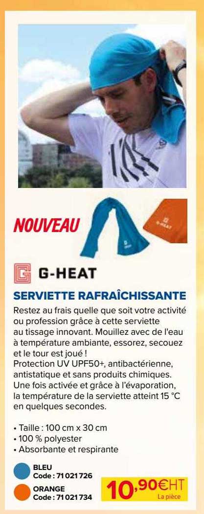 Serviette Rafraîchissante G-heat