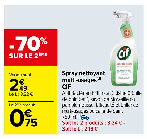 spray nettoyant multi-usages cif