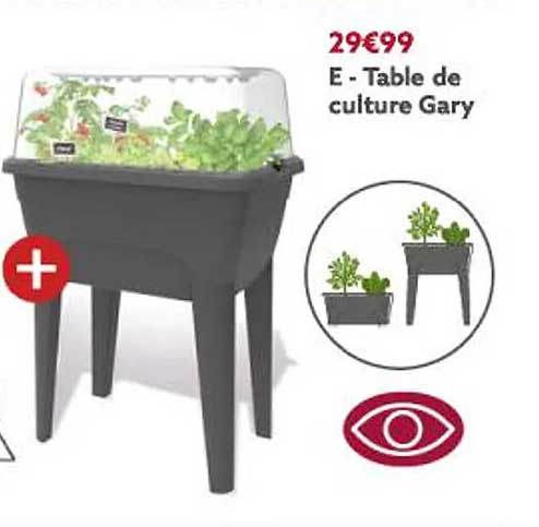 table de culture gary