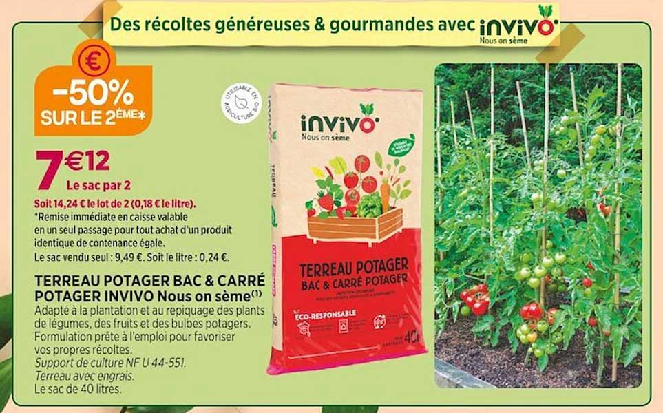 terreau potager bac & carré potager invivo nous on sème