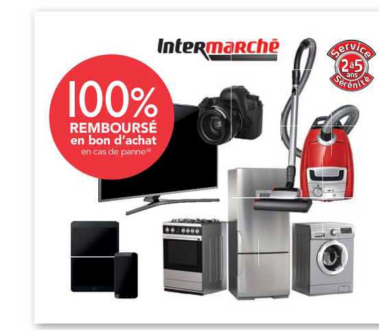 100% remboursé en bon d'achat en cas de panne