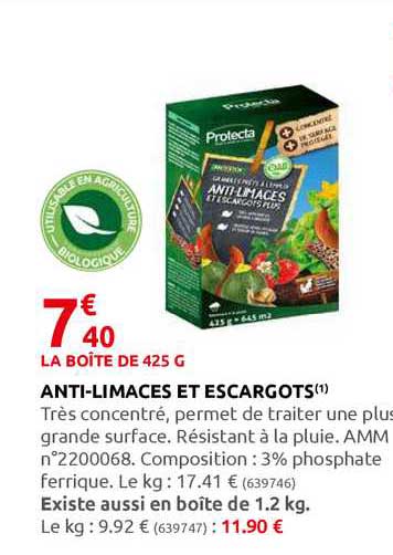 anti-limaces et escargots