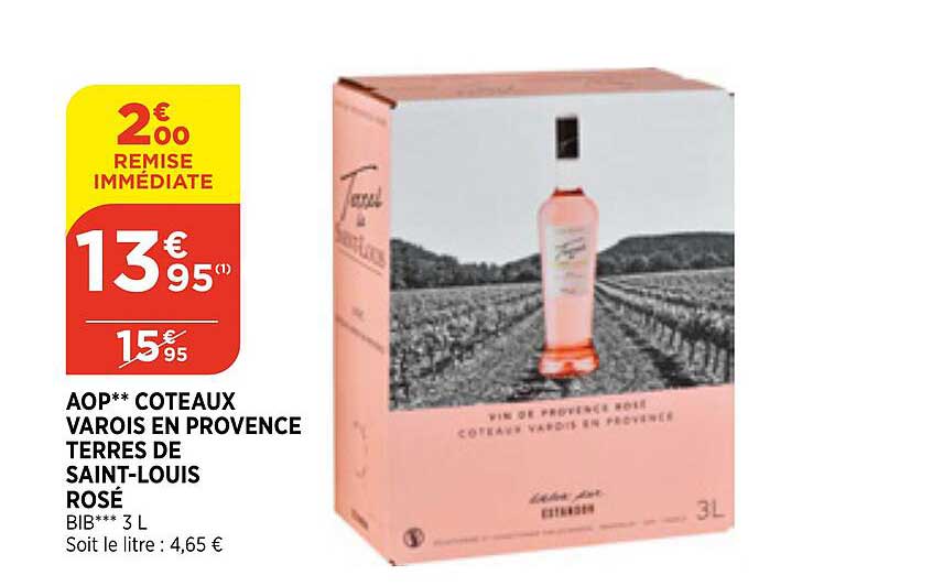 aop coteaux varois en provence terres de saint-louis rosé