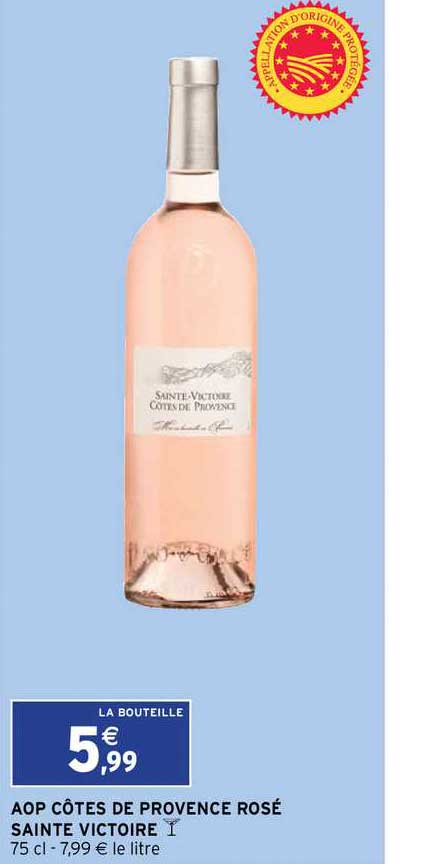 aop côtes de provence rosé sainte victoire