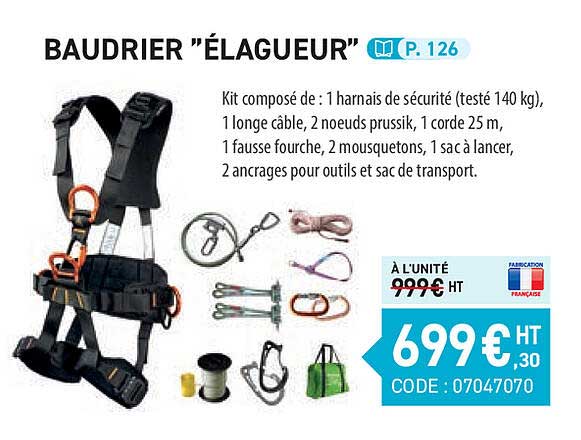 baudrier "élagueur"