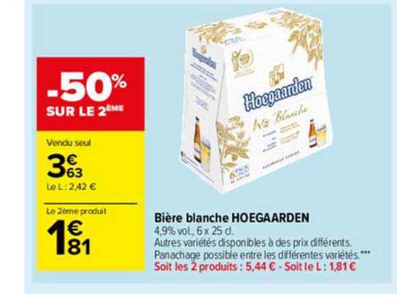 Bière Blanche Hoeggarden