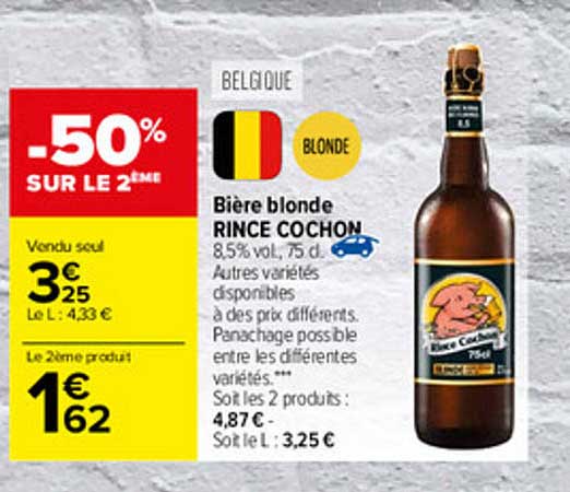 bière blonde rince cochon