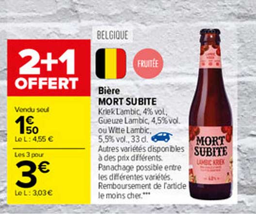 bière mort subite