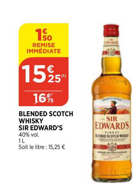 blended scotch whisky sir edward's