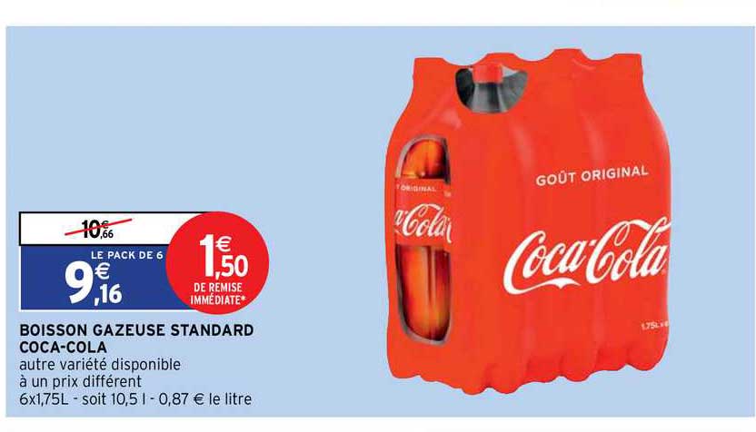 boisson gazeuse standard coca-cola