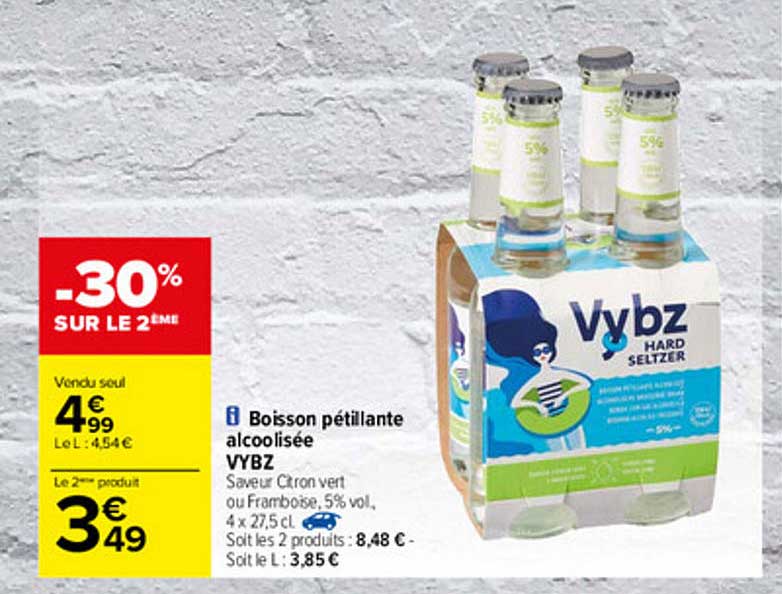 boisson pétillante alcoolisée vybz