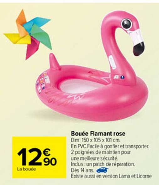 bouée flamant rose