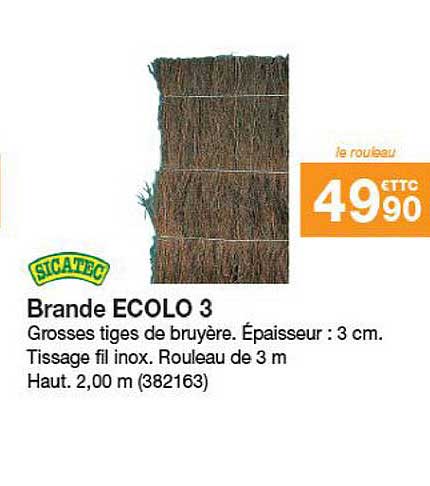brande écolo 3 sicatec