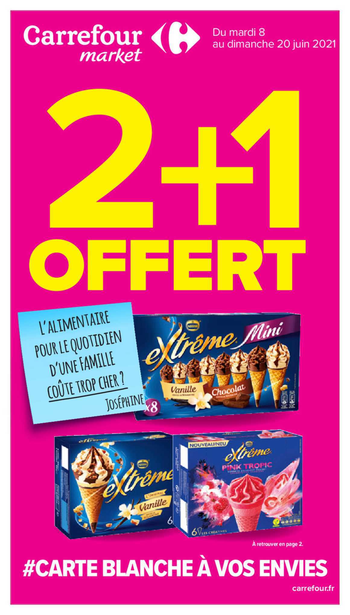 carte blanche à vos envies