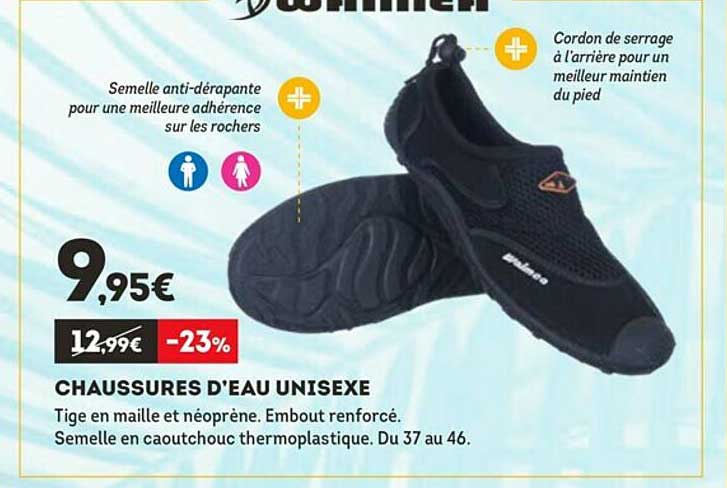 chaussures d'eau unisexe