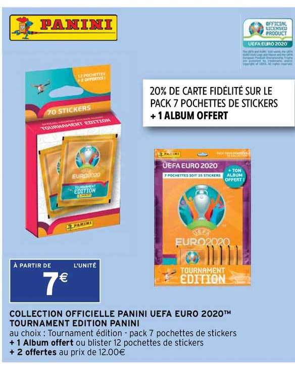 collection officielle panii uefa euro 2020 tournament édition panini