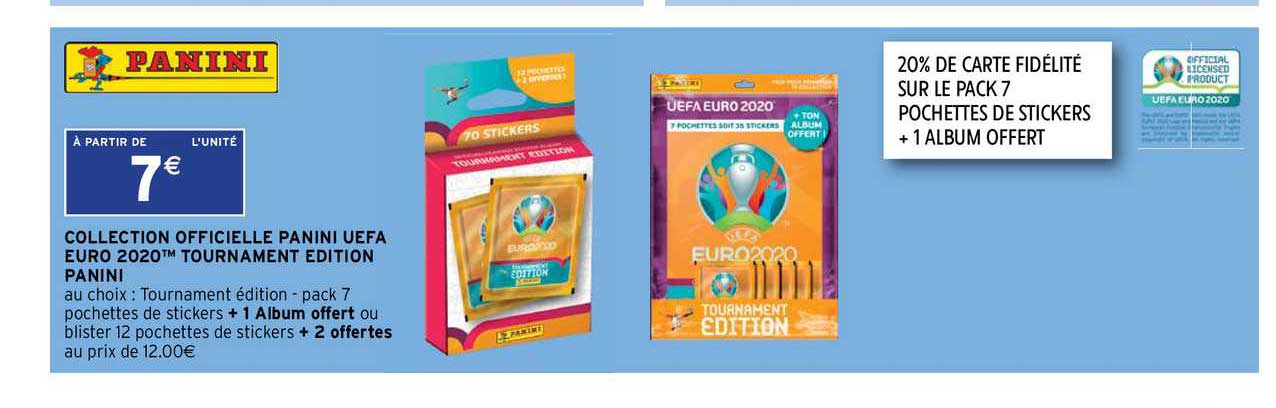 collection officielle panini uefa euro 2020 tournament édition panini