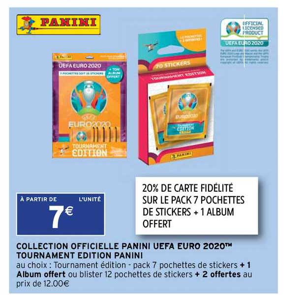 collection officielle panini uefa euro 2020 tournament édition panini