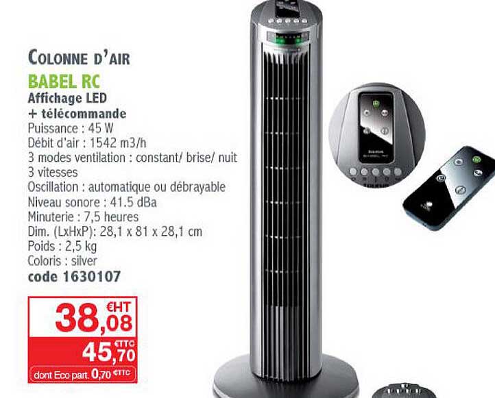 colonne d'air babel rc