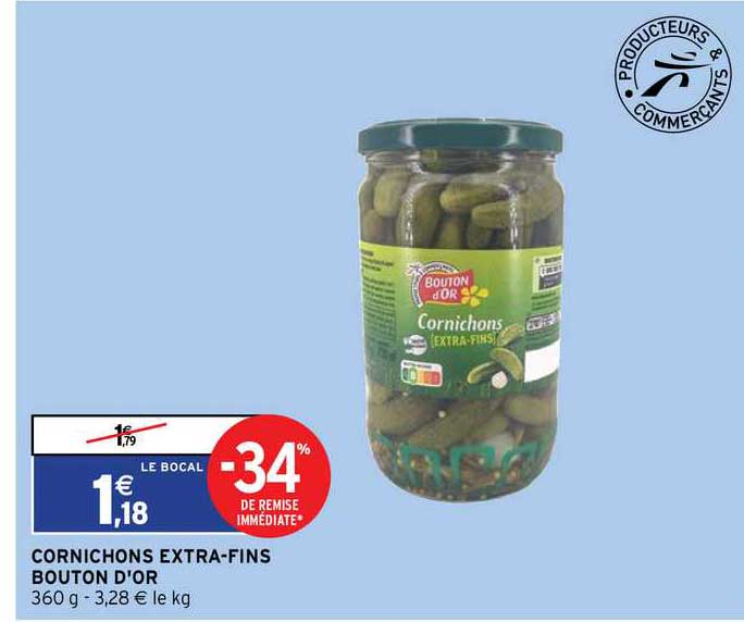 conichons extra-fins bouton d'or