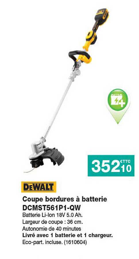 Coupe Bordures à Batterie Dcmst561p1-qw Dewalt