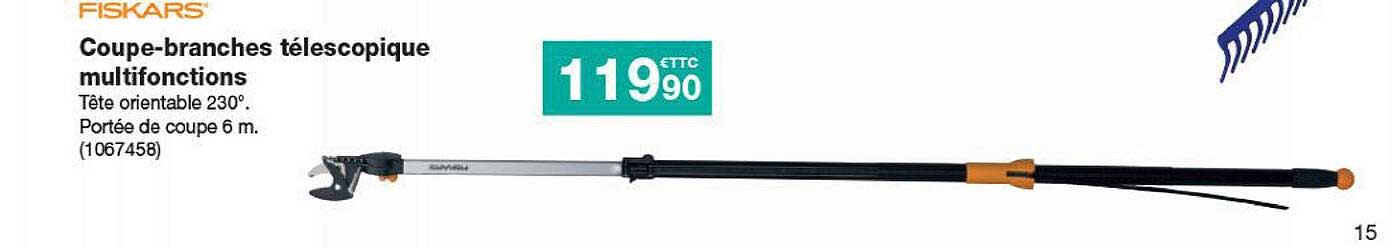coupe-branches télescopique multifonctions fiskars