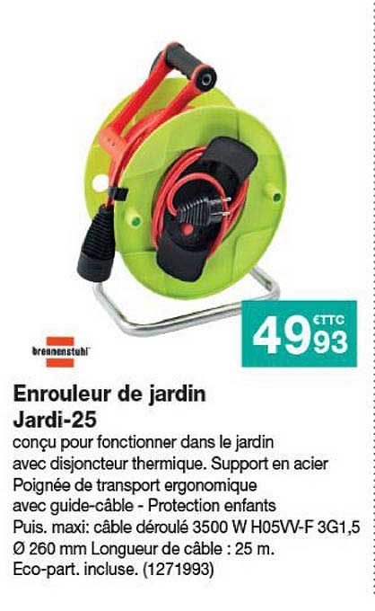 Enrouleur De Jardin Jardi-25
