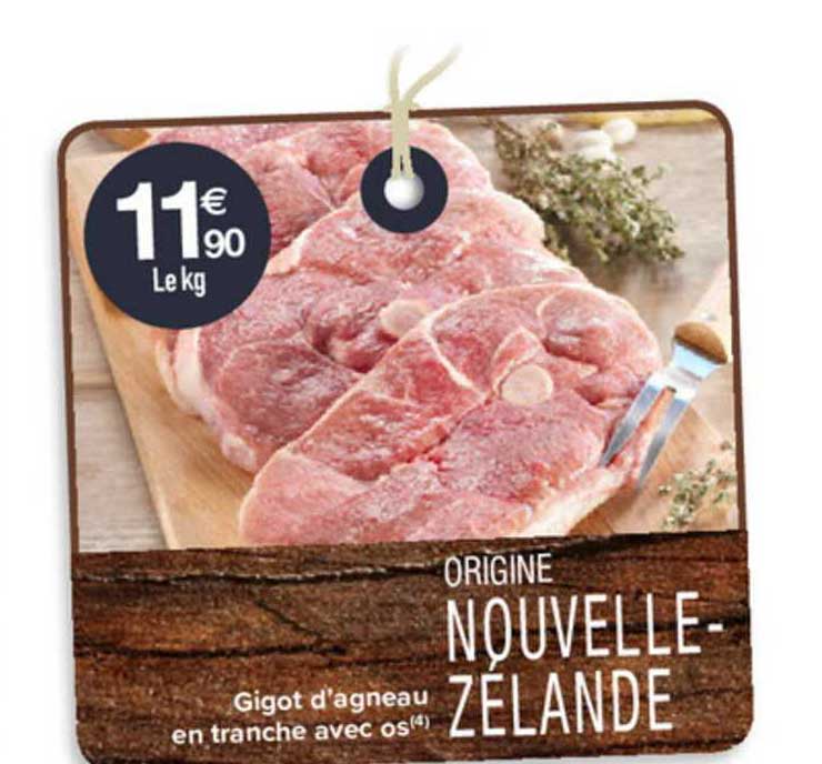 gigot d'agneau en tranche avec os