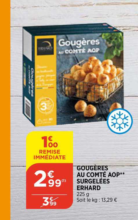 Gougères Au Comté Aop Surgelées Erchard