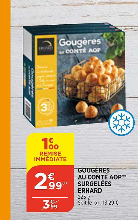 Gougères Au Comté Aop Surgelées Erhard