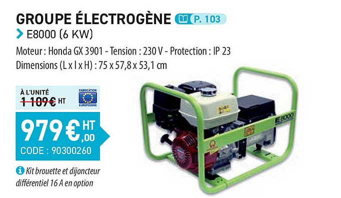 groupe électrogène