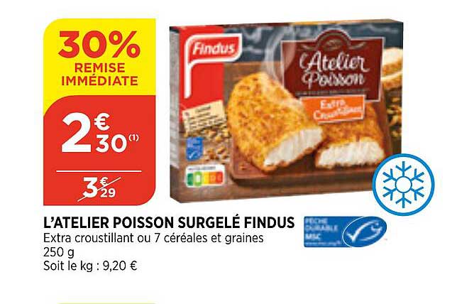 l'atelier poisson surgelé findus