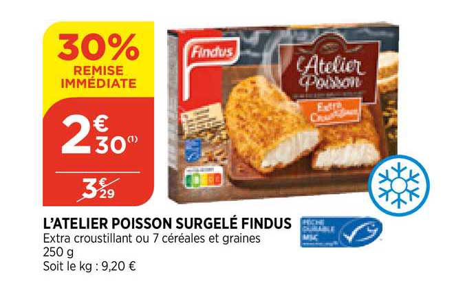 l'atelier poisson surgelé findus