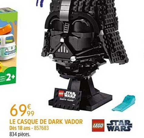 le casque de dark vador lego star wars