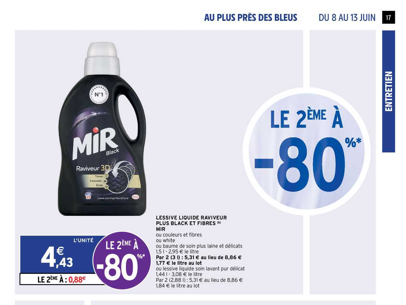 lessive liquide raviveur plus black et fibres mir