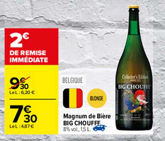 magnum de bière big choufff
