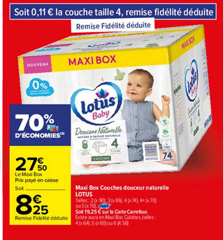 Maxi Box Couches Douceur Naturelle Lotus