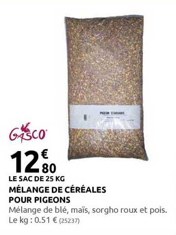 mélange de céréales pour pigeons