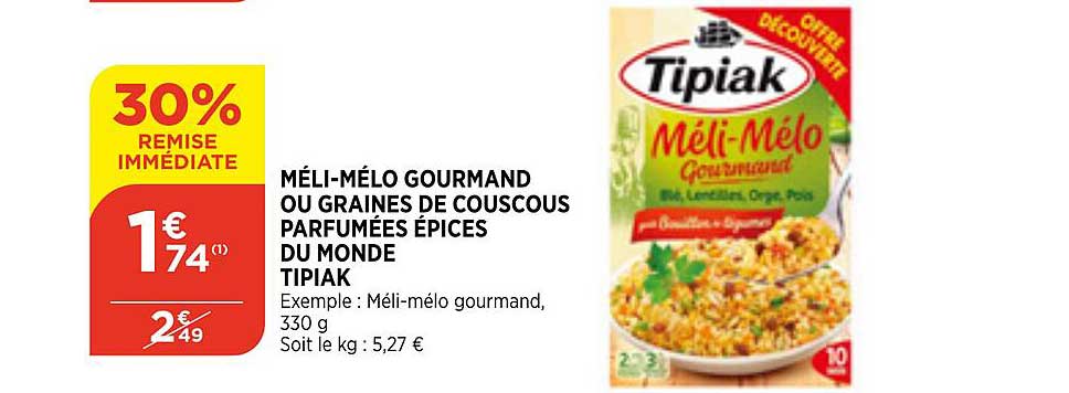 méli-mélo gourmand ou graines de couscous parfumées épices du monde tipiak