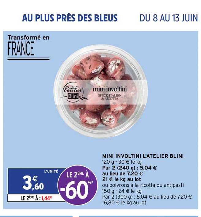 mini involtini l'atelier blini