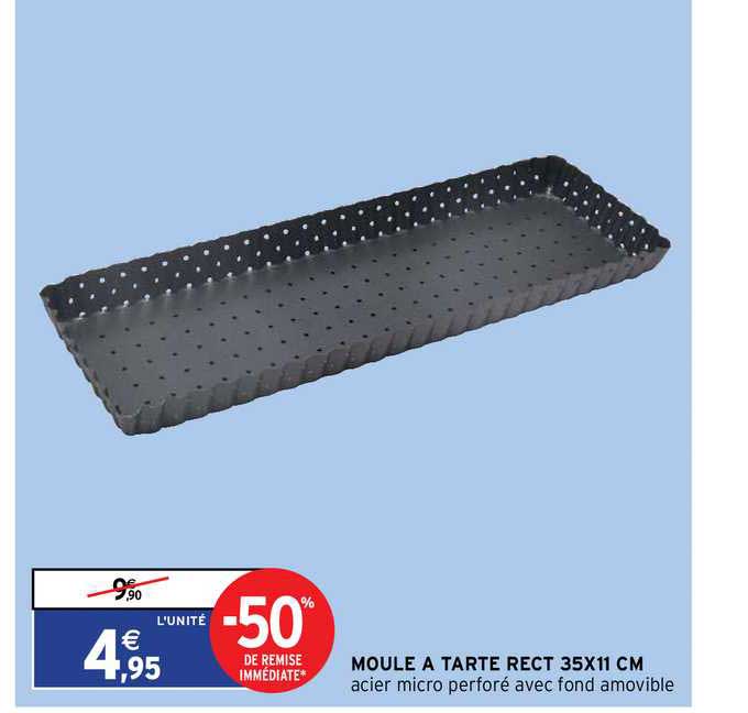moule à tarte rect 35 x 11 cm
