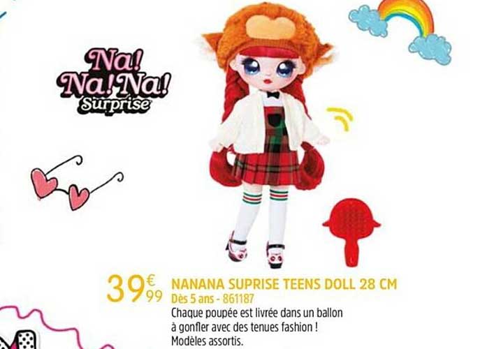 nanana surprise teens doll 28 cm