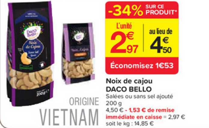 noix de cajou daco bello