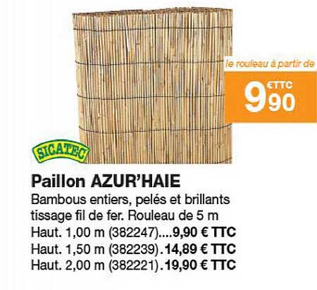 Paillon Azur'haie Sicatec