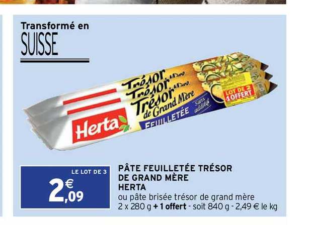 pâte feuilletée trésor de grand mère herta
