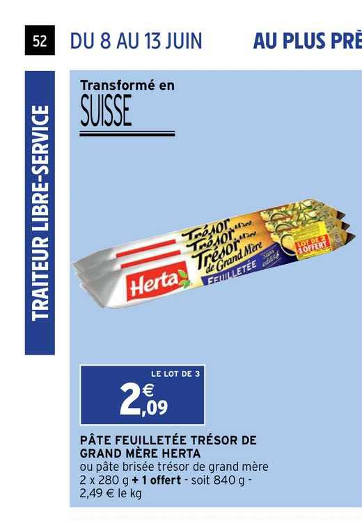 pâte feuilletée trésor de grand mère herta