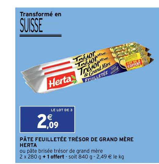 pâte feuilletée trésor de grand mère herta