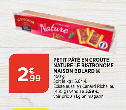 Petit Pâté En Croûte Nature Le Bistronome Maison Bolard