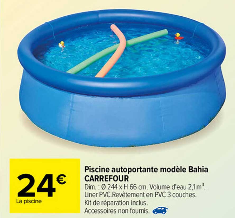 piscine autoportante modèle bahia carrefour